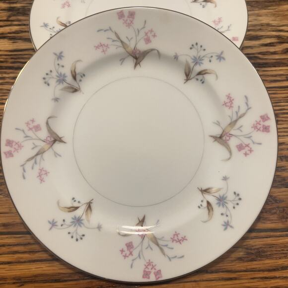 12 Vintage MEITO LUCILLE 6.5" Bread Plates 1960s Japan Floral PRISTINE EXCELLENT - Picture 14 of 16